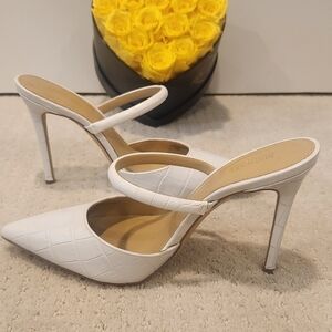 Michael Kors White Stiletto Heels